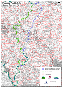 Proposed West Suffolk Council Boundary