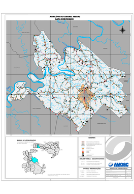 Mapa Rodoviário Município De Coronel Freitas