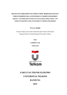 Fakultas Teknik Elektro Universitas Telkom