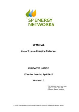 SPM LC14 Indicative Charging Statement