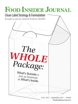 Clean Label Strategy & Formulation