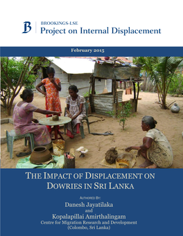 The Impact of Displacement on Dowries in Sri Lanka