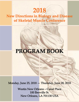 2018 New Directions in Biology and Disease of Skeletal Muscle Conference