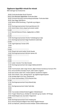 Opplesere Appvilkår Minutt for Minutt NB! Endringer Kan Forekomme