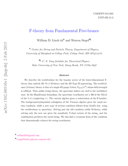 F-Theory from Fundamental Five-Branes