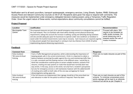 CIMT 17/7/2020 – Spaces for People Project Approval