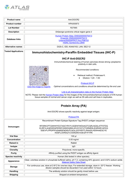 Protein Array (PA)