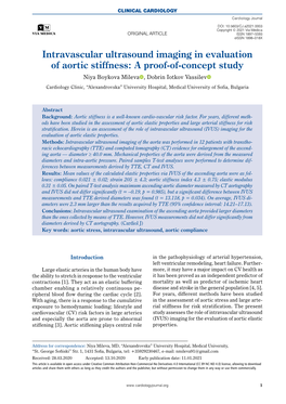 Intravascular Ultrasound Imaging in Evaluation Of