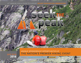 The Nation's Premier Hiking Event