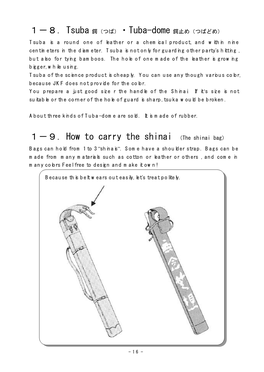 1−9．How to Carry the Shinai （The Shinai Bag）