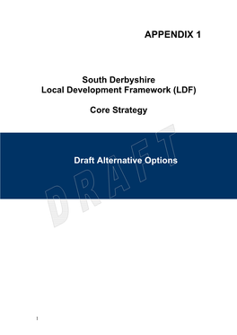 South Derbyshire Development Framework