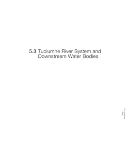 5.3 Tuolumne River System and Downstream Water Bodies