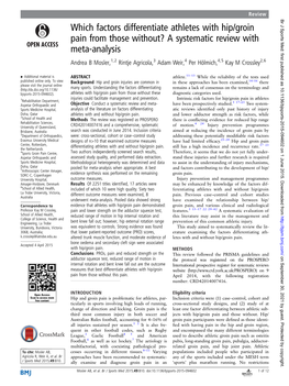 Which Factors Differentiate Athletes