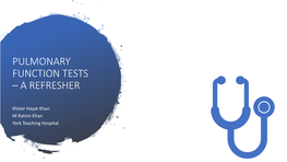 Pulmonary Function Tests – a Refresher