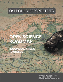 OSI's Open Science Roadmap Recommendations to UNESCO