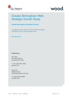 Greater Birmingham Housing Market Area – Strategic Growth Study
