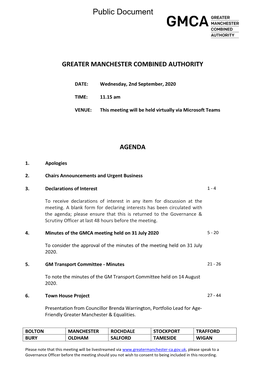 (Public Pack)Agenda Document for Greater Manchester Combined