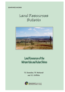 Land Resources of the Miriam Vale and Kolan Shires