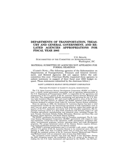 Lated Agencies Appropriations for Fiscal Year 2005