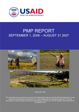 Pmp Report September 1, 2006 – August 31 2007