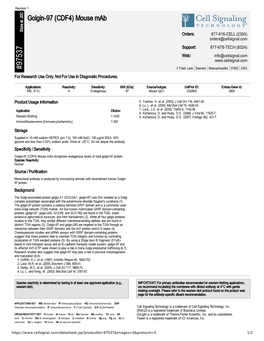 97537 Golgin-97 (CDF4) Mouse Mab