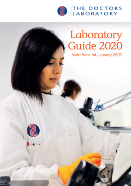 Laboratory Guide 2020 Valid from 1St January 2020 TAP4232/31-12-19/V1C Laboratory Guide 2020 Valid from 1St January 2020