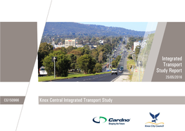 Integrated Transport Study Report 25/05/2016