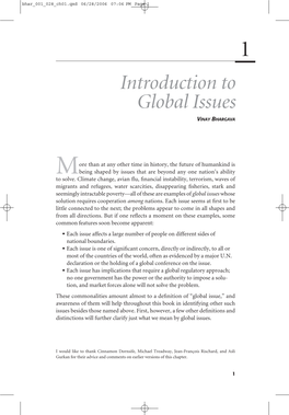 Introduction to Global Issues