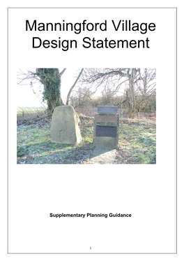 Manningford Village Design Statement