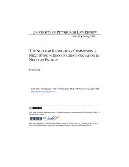 The Nuclear Regulatory Commission's Next Steps In