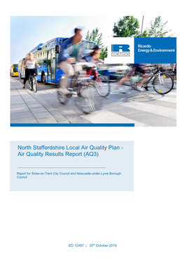 North Staffordshire Local Air Quality Plan - Air Quality Results Report (AQ3)