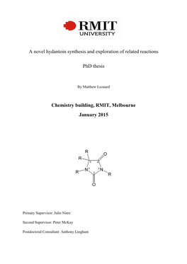 A Novel Hydantoin Synthesis and Exploration of Related Reactions