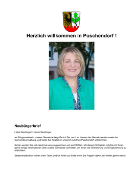 Herzlich Willkommen in Puschendorf !