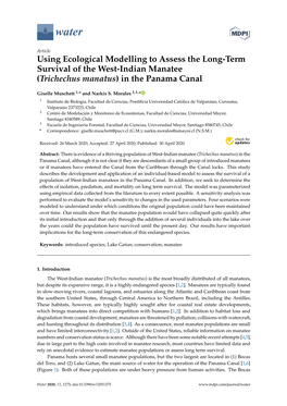 Using Ecological Modelling to Assess the Long-Term Survival of the West-Indian Manatee (Trichechus Manatus) in the Panama Canal