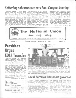 President EDLF Transfer