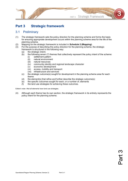 Part 3 Strategic Framework 3.1 Preliminary