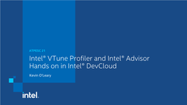 Profile GPU Workload Using Intel® Vtune™ Profiler