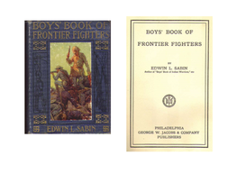 Boys' Book of Frontier Fighters