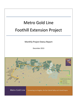 Metro Gold Line Foothill Extension Project