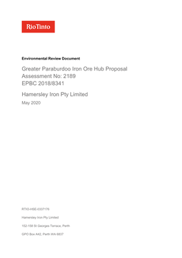 Environmental Review Document