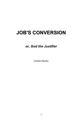 Job's Conversion Contents