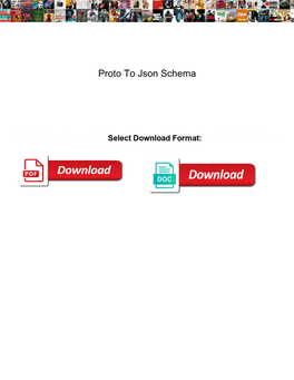 Proto to Json Schema