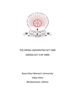 Orissa Act 5 of 1989)