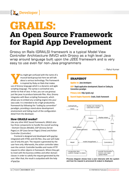 GRAILS : an Open Source Framework for Rapid App Development