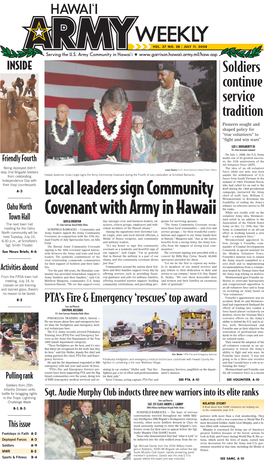Local Leaders Sign Community Covenant with Army in Hawaii