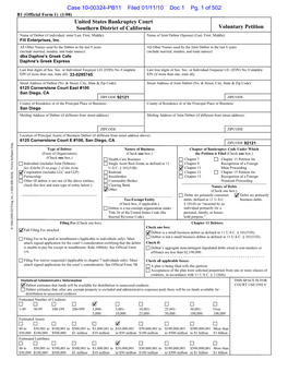 Chapter 11 Bankruptcy Filings