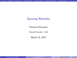 Queuing Networks