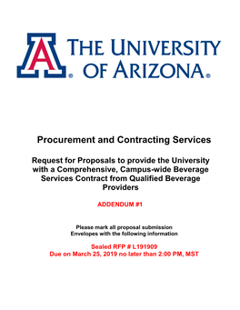 Procurement and Contracting Services