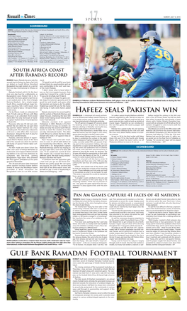 Hafeez Seals Pakistan