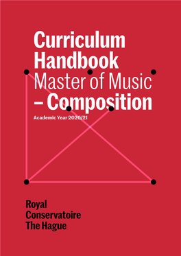 Curriculum Handbook Master of Music – Composition Academic Year 2020/21